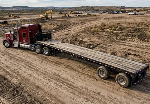 Off Highway Truck Flatbed Trailer