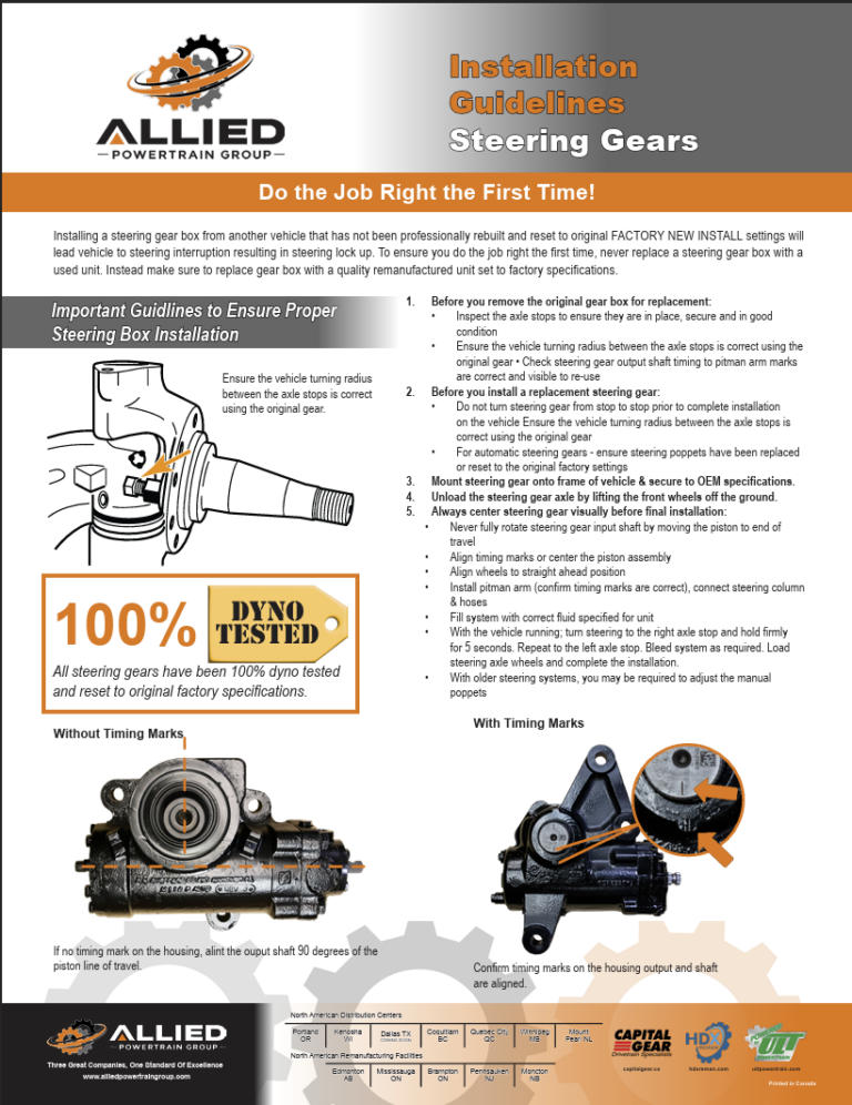 Steering Installation Guidelines - EN